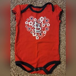 St Louis Cardinals Onesie Like New Girls 12 mos